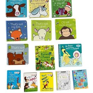 Usborne & Dr. Seuss Assorted Baby Board Books Set - That’s not my